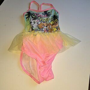 Pink Skye Everest girl PawPatrol bathing suit tutu swimming swimsuit 5T